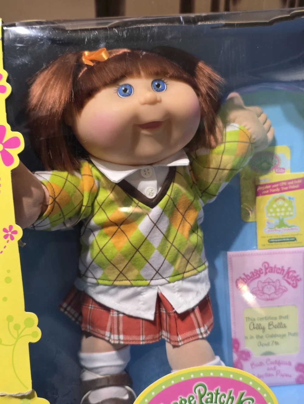 Cabbage Patch Kids Blonde Hair Blue Eyes Premiere Collection Preppy Girl Doll